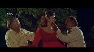 Old Man Forced Beautiful Girl At Midnight  Sangliyana Part 3 Kannada Movie Scene  Devaraj [upl. by Eadith917]