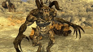 Fallout New Vegas  Deathclaw Alpha Male STRONGEST CREATURE IN THE GAME [upl. by Saltzman]