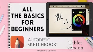 All the Basics you need to know about Autodesk SketchbookIOS amp AndroidA Beginners GuideFree app [upl. by Oaks805]