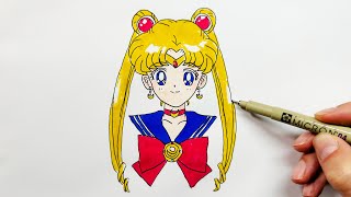 How to Draw Sailor Moon [upl. by Shepherd]