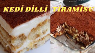 Kedi Dilli Tiramisu Tatlısı Nasıl Yapılır  Tiramisu Tarifi  Pasta Tarifi [upl. by Annie]