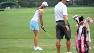 Paula Creamer  LPGA 2012 Kingsmill Championship  Preshot routine [upl. by Rednael]