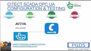 OPC UA CITECT SCADAaveva plant Scada trainingtutorialPROSYS UA SIMULATION WITH CITECT SCADA [upl. by Auburta558]