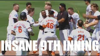 Ben Rice Gives Yankees Lead with Homer in 9th but Orioles Respond with 3 Runs for Walk Off [upl. by Snahc921]