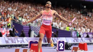 Canada Dominates 4x100m Relay at Paris 2024 [upl. by Bussy]