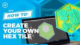 How To Create a Hextile Using MatterControl 20  3D Printing Design Software [upl. by Uohk]