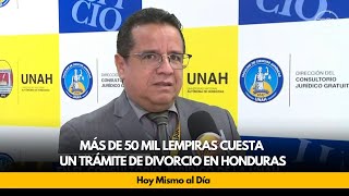 Más de 50 mil Lempiras cuesta un trámite de divorcio en Honduras [upl. by Halyhs]