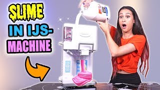 SLIJM PROBEREN TE MAKEN IN EEN IJSMACHINE  Slime Sunday [upl. by Yetti758]