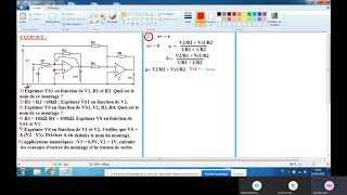 les amplificateurs opérationnels exercice avec correction [upl. by Claudianus]
