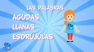 Las palabras Agudas Llanas y Esdrújulas  Videos educativos para Niños [upl. by Bala633]