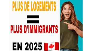 PLUS LOGEMENTS  PLUS IMMIGRANTS AU CANADA EN 2025 🇨🇦 [upl. by Avilo149]