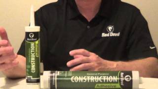 Red Devil Construction Adhesive  How to Use Construction Adhesive [upl. by Ttereve]