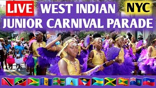 WEST INDIAN JUNIOR CARNIVAL Parade 2024 Brooklyn NYC Live  Labor Day Weekend New York City [upl. by Ysnat]