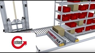 GEBHARDT StoreBiter OLS Shuttle Intralogistik ASRS Hochregal Automatisches Kleinteilelager [upl. by Domeniga]