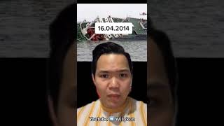 Tragedi tenggelamnya kapal sewol ‼️ Kecelakaan kapal terburuk di Korea 😭 Shorts YouTubeShorts [upl. by Eseryt589]