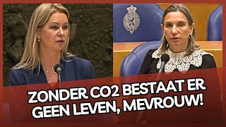 Hilarisch GroenLinkse Bromet snapt dus helemaal niks van CO2 amp krijgt bijles van minister Wiersma [upl. by Sherr417]