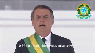 National Anthem of Brazil Hino Nacional Brasileiro [upl. by Peppie]