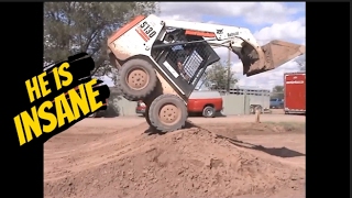 He is the most Insane Skilled Skid steer Operator in the World [upl. by Akimal]