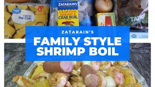 ZATARAINquotS SHRIMP BOIL  Cooking A Hot Meal For The Family [upl. by Egni]