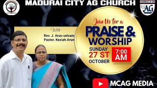 27102024  SUNDAY WORSHIP  MADURAI CITY AG CHURCH [upl. by Torbart172]