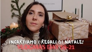 VLOGMAS 19  21  INCARTIAMO I REGALI DI NATALE  maria silvestro [upl. by Shelton]