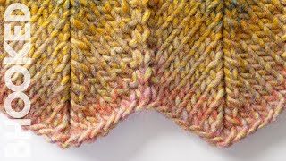 Knit Chevron Stitch StepbyStep Instructions [upl. by Eilloh]