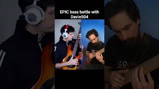 EPIC Bass Battle vs Davie504 bass bassguitar shorts [upl. by Sol376]