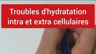 troubles dhydratation intra et extra cellulaires [upl. by Heyde977]