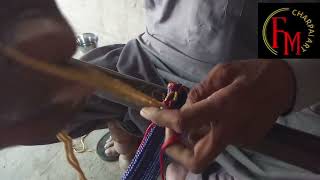 Charpai ki bunai charpai ke design Rope Charpai indian khatiya design 9 kadi no how to make [upl. by Golightly]