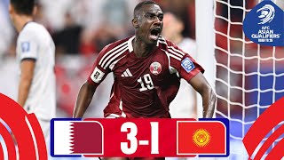 First win for Qatar  Qatar  Kyrgyz Republic  Highlights  AsianQualifiers  Road To 26 [upl. by Cummings]