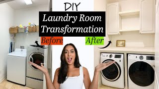 DIY Laundry Room Transformation [upl. by Kcirdec]