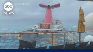 Cruise ship battered by storm off South Carolina  WNT [upl. by Anaiek914]