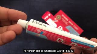 skin numbing cream Dr Numb Price in pakistan [upl. by Chery]