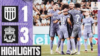 HIGHLIGHTS LASK 13 Liverpool  Nunez Diaz amp Salah start Europa League with a win [upl. by Fornof]