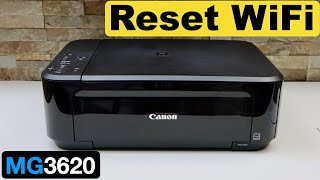 Canon Pixma MG3620 Reset WiFi [upl. by Htebzile61]