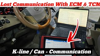 How To Fix C1301 Lost Communication With ECM amp TCM  Common Problem In Toyota Avalon [upl. by Abdu]