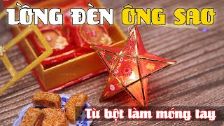 Lồng đèn Ông Sao từ bột Nail và sơn móng [upl. by Acinorej]