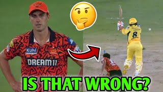 Was Pat Cummins WRONG for doing this 🤔 CSK vs SRH IPL 2024 Cricket News Facts [upl. by Shay]