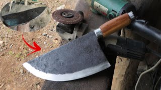 The Best Knife Making Skill  Making a Super Sharp Cleaver From The Piece Of Plough Disc [upl. by Ajax]