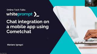 Chat integration on a mobile app using Cometchat  Online Tech Talk [upl. by Nytsirc40]