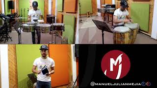 Parecen Viernes  Marc Anthony percussion cover [upl. by Atinaj]