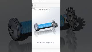 Screw with External Tooth Lock Washer  EngineerImagination solidworks shorts trending viral [upl. by Oates267]