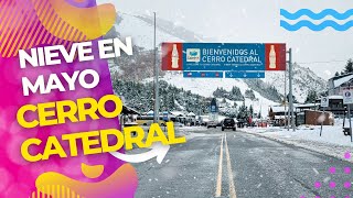 🔴 ¡Nieve en Mayo en Bariloche Recorrido por la base del Cerro Catedral antes de la apertura de ski [upl. by Eitsyrc]