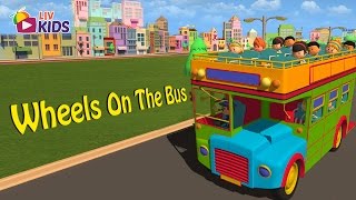 Wheels On The Bus Go Round And Round with Lyrics  LIV Kids Nursery Rhymes and Songs  HD [upl. by Ahsircal]