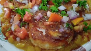 Ragda Patties Recipe👌 Mumbai Famous Street Food Ragda Pattice 🍲 😋 [upl. by Atikkin452]