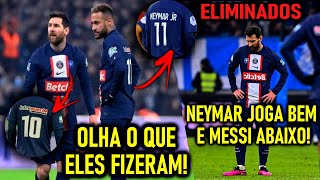 OLHA ISSO MESSI VESTE a 10 e NEYMAR a 11 e PSG É ELIMINADO da COPA da FRANÇA  POR QUE FEZ ISSO [upl. by Jorry]