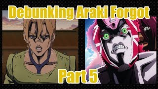 Debunking Araki Forgot Part 5  Vento Aureo [upl. by Eux]