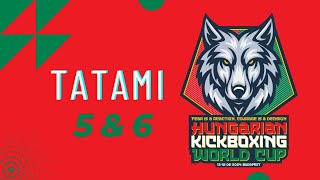 Tatami 5 amp 6 Sunday Hungarian Kickboxing World Cup 2024 [upl. by Cristal190]