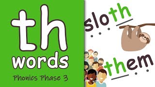 th Words  Blending Phonics Phase 3 [upl. by Agnesse]