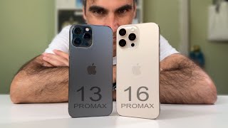 iPhone 16 Pro Max vs 13 Pro Max  ¿MERECE LA PENA CAMBIAR [upl. by Tarkany]